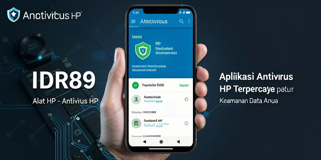 Tampilan antarmuka utama IDR89 menampilkan fungsi pemindaian antivirus yang sederhana dan efektif.