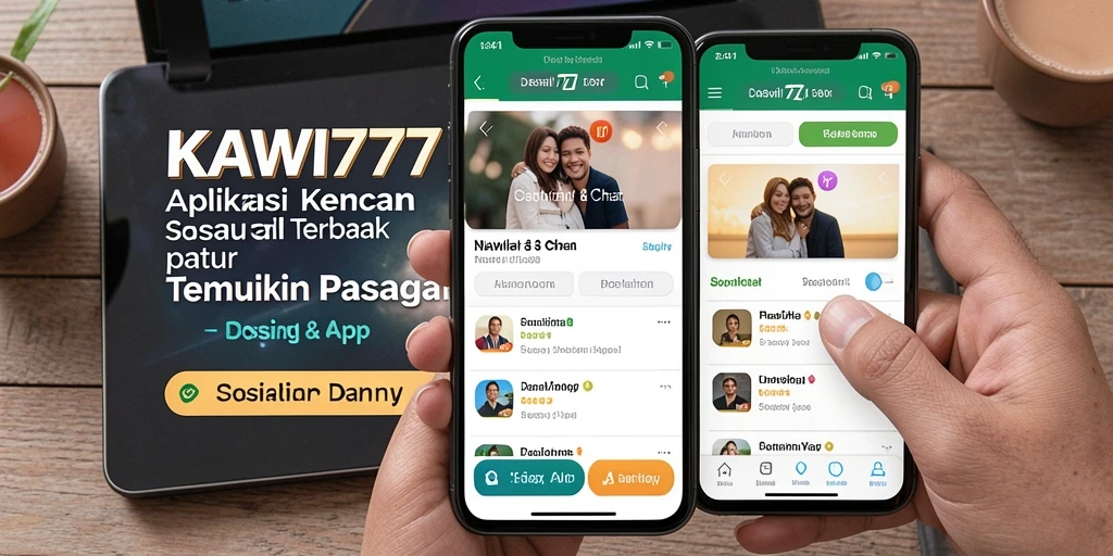 Tampilan utama KAWI777 dengan fitur chat dan pencarian pasangan.