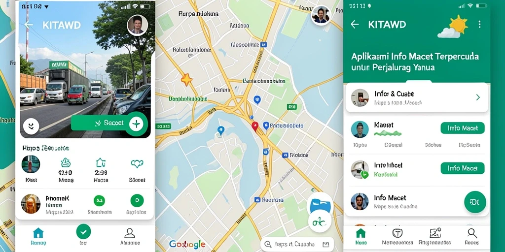 Tampilan antarmuka KITAWD yang jelas dan informatif untuk info macet.