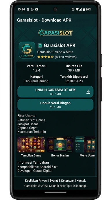 Panduan Unduh dan Instal APK Garasislot untuk Android