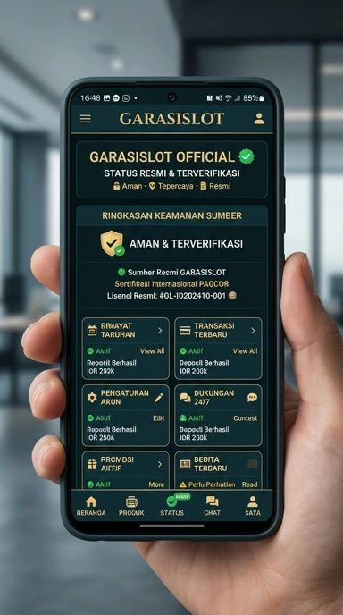 Halaman Resmi Unduh APK Garasislot untuk Android
